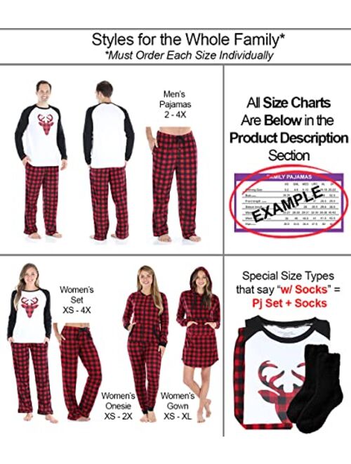 SleepytimePJs Holiday Family Matching Fleece Pajama PJ Sets