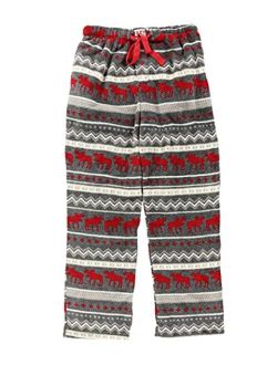 Lazy One Men's Fleece Pajama Pants, Nordic Pajama Bottoms for Men