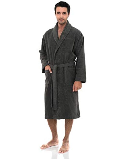 TowelSelections Men’s Robe, Turkish Cotton Terry Shawl Bathrobe