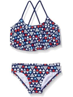 Jade Flounce Bikini Beach Sport 2-piece Swimsuit