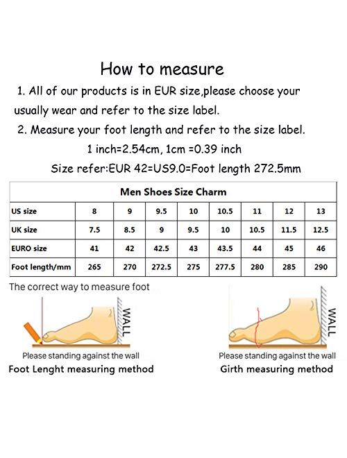 XQWFH Men's Slip-on Mule Sandals Loafer with Gold Buckle,Fashion Leather Formal Wear Casual Backless Dress Slippers