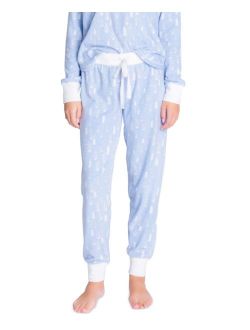Insomniax Printed Velour Thermal Pajama Pants