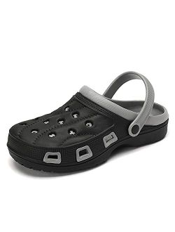 SANOSSI Mens Garden Clogs Sports Sandals Outdoor Indoor Slippers Lightweight Hiking Summer Walking Water Beach Shoes Male
