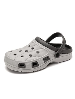 SANOSSI Mens Garden Clogs Sports Sandals Outdoor Indoor Slippers Lightweight Hiking Summer Walking Water Beach Shoes Male