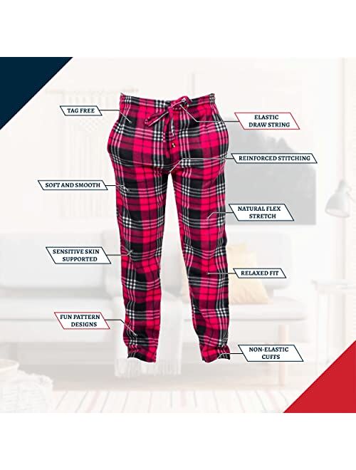 DREAM PAIRS Men's Lounge Pants Fleece Pajamas with Pockets