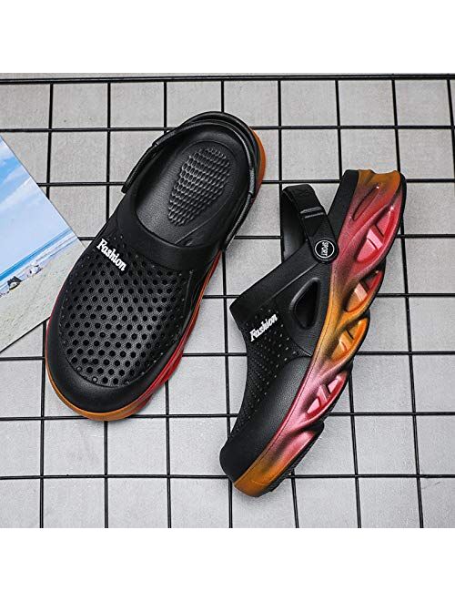 CYian Womens Mens Sandals Anti-Skid Water Shoes Summer Garden Mules Clogs Heighten Shoes