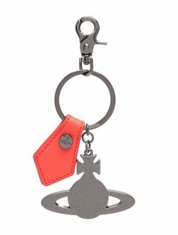 Vivienne Westwood Orb-charm leather keychain