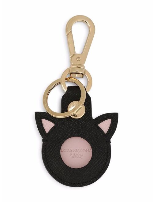 Dolce & Gabbana cat logo-charm keychain