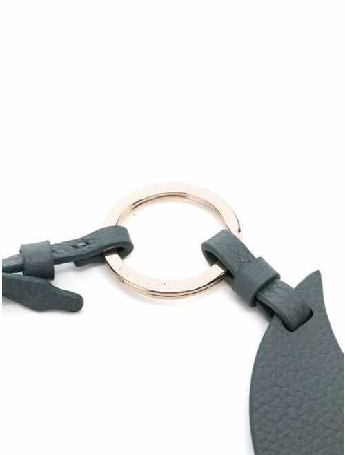Coccinelle half-moon leather keychain