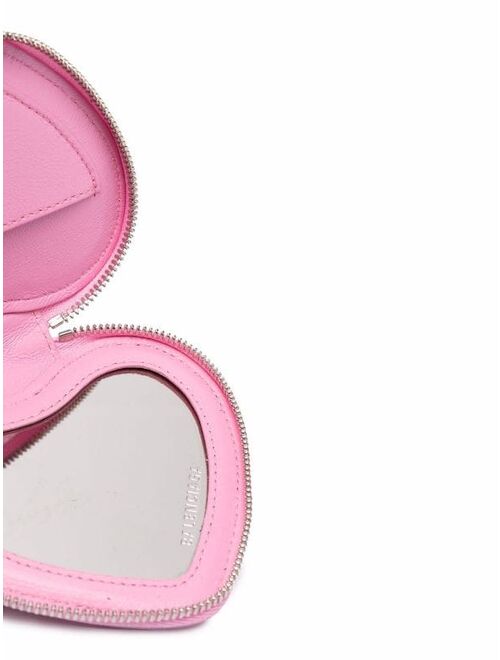 Balenciaga cash heart mirror case
