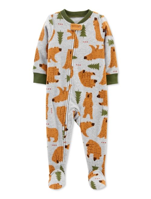 Carter's Baby Boys Bear-Print Fleece Pajamas