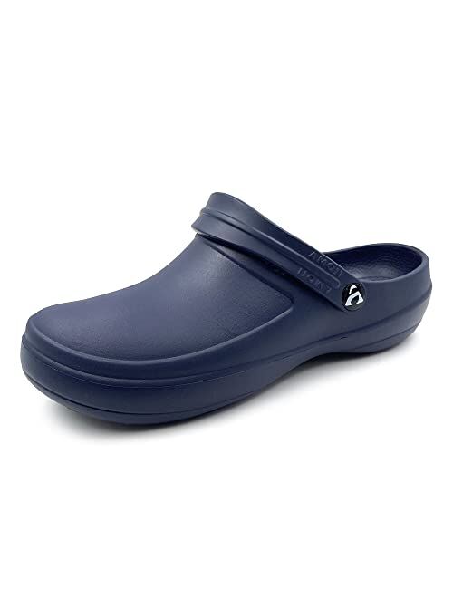 Amoji Unisex Wokr Clogs Slip Resistant Rubber Shoes 203 