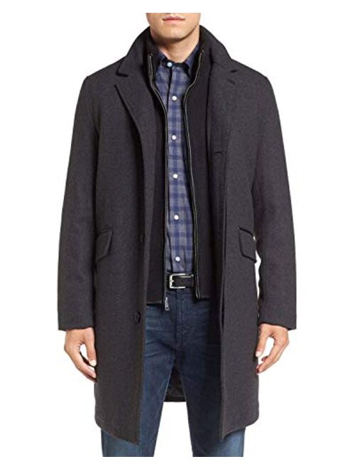 Cole Haan Men's Classic Topper Jacket with Knit Bib