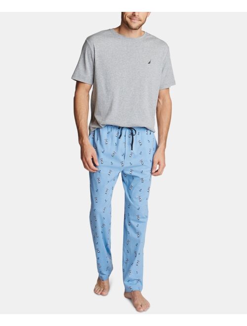 Nautica Men's Printed Cotton Pajama Pants