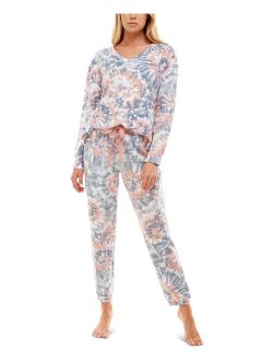 Roudelain Printed Brushed Butter Pajama Set