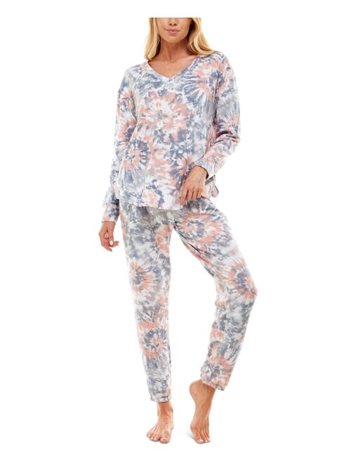 Roudelain Printed Brushed Butter Pajama Set