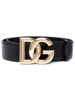 DG logo leather belt