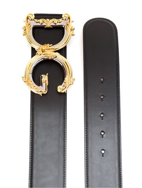 Dolce & Gabbana baroque DG logo belt
