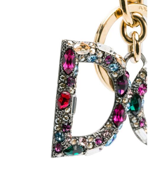 Dolce & Gabbana DG crystal-embellished keyring