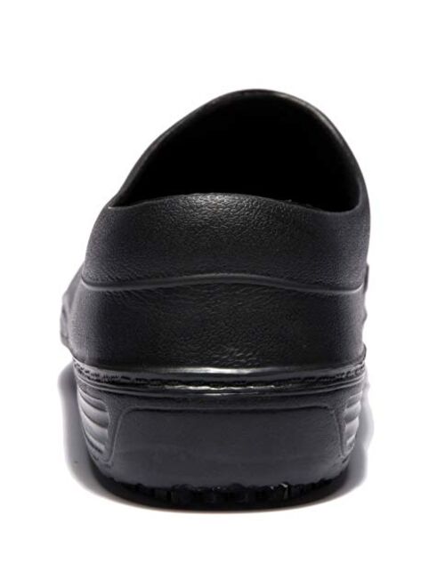 IKCSHOE Flat Chef Non-Slip Safety Oil Water Resistant Casual Clog Shoe for Women and Men