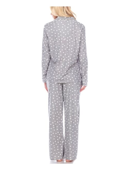 White Mark Women's Pajama Set, 3 Piece
