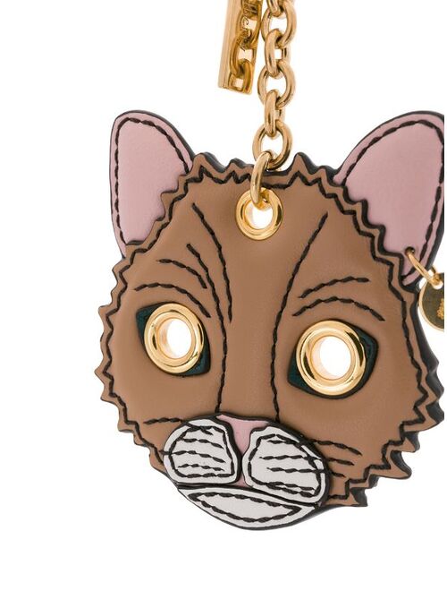 Mulberry Fluffy Cat keyring