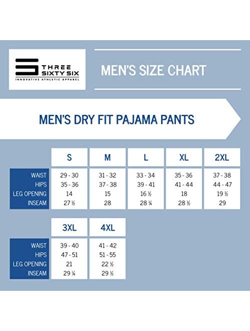 Three Sixty Six Performance Dry Fit Pajama Pants for Men - Stretch Lounge Pjs with Pockets, Tapered Fit, Plaid