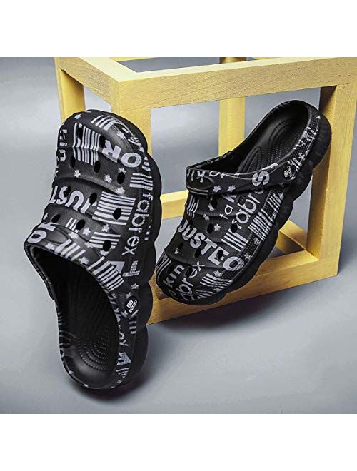Yxdchw Men's Women's Quick-Drying Breathable Upper Thick Non-Slip Sole Lightweight Garden Clog Shoes Comfortable Beach Shoes Clogs Mules Shoes