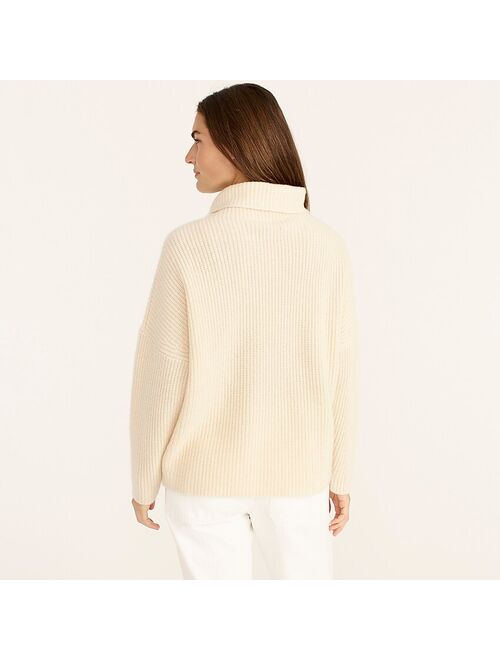 J.Crew Cashmere relaxed turtleneck sweater