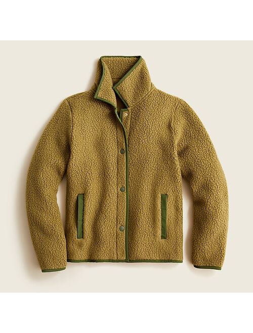 J.Crew Polartec® fleece snap-front jacket