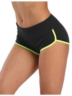 Dilanni Women Booty Yoga Shorts Running Gym Workout Fitness Athletic Dance Dolphin Short