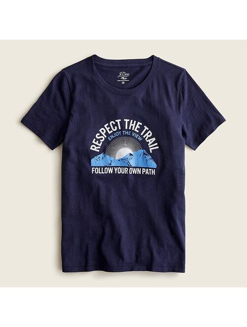 J.Crew Vintage cotton "Respect the trail" T-Shirt