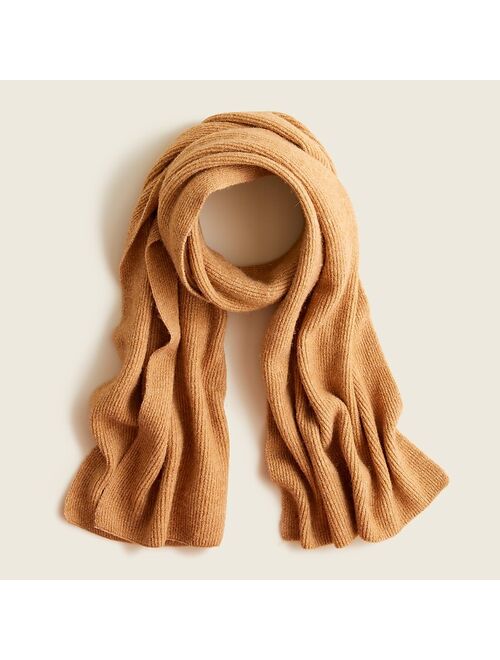 J.Crew Ribbed scarf in supersoft yarn