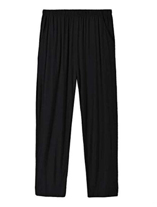 Buy MoFiz Men's Pajama Pants Ultra Soft Modal PJ Bottom Jersey Knit ...