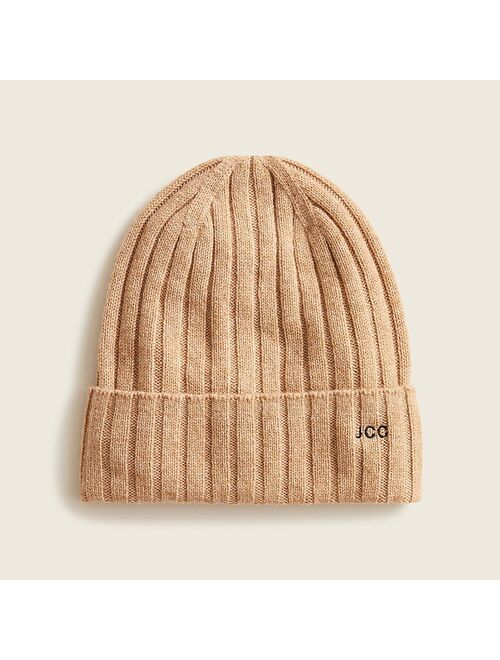 J.Crew Ribbed cashmere beanie