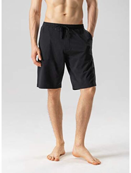 DAVID ARCHY Men's 2 Pack Comfy Cotton Sleep Shorts Lounge Wear Pajama Pants