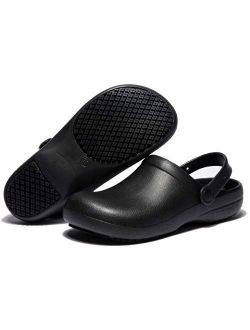 COMSHOE Unisex Classic Clog Comfort Slip On Casual Shoe for Chef,Nurseing,Gardening,Oil,Water