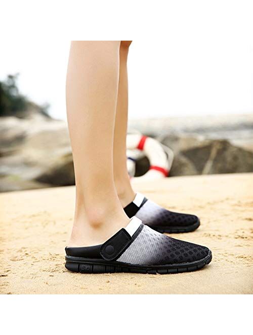 WERWAES Mens Womens Garden Clogs Mesh Slippers Sandals Summer Lightweight Beach Shoes Indoor Outdoor Quick Drying Walking Slippers
