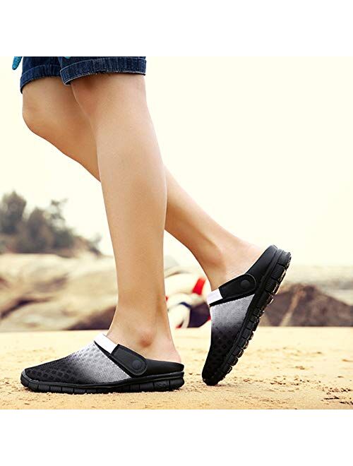 WERWAES Mens Womens Garden Clogs Mesh Slippers Sandals Summer Lightweight Beach Shoes Indoor Outdoor Quick Drying Walking Slippers