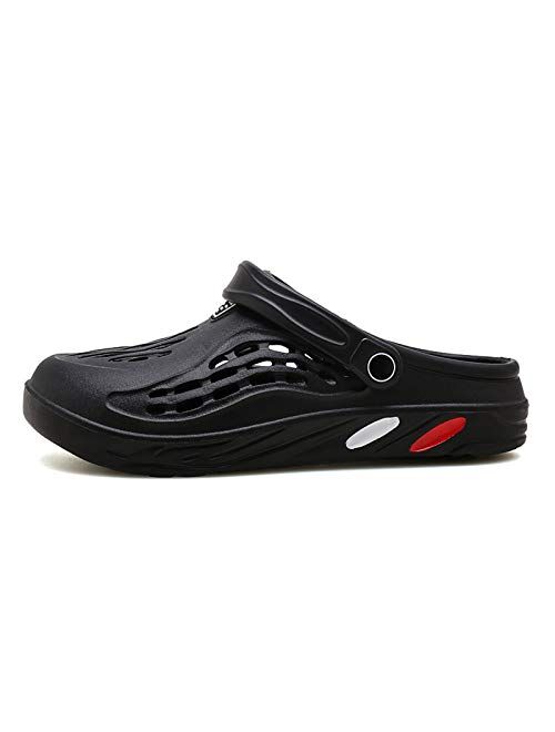 CYian Classic Clog for Mens Womens Lightweight Slip On Fuzzy Slipper Beach Sandals Garden Clogs