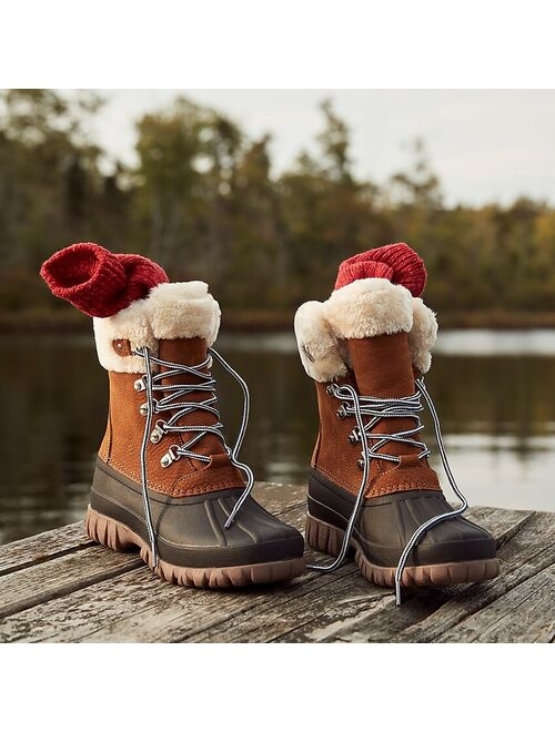 J.Crew winter duck  boots in nubuck leather