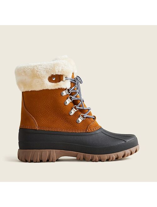 J.Crew winter duck  boots in nubuck leather