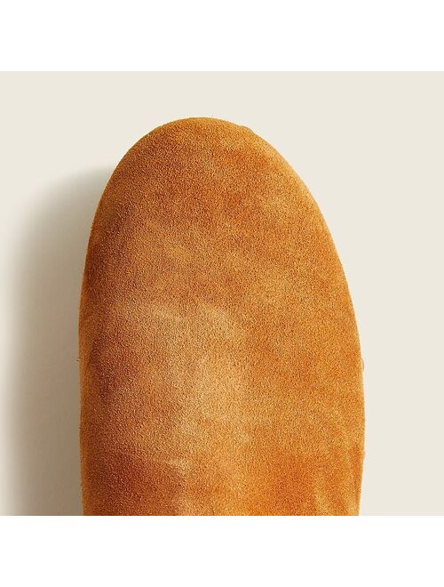 J.Crew Faux-fur lined clog boots in suede