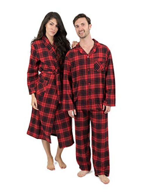 Leveret Mens Flannel pajamas 2 Piece Christmas Pajama Set (Size Small-XXX-Large)