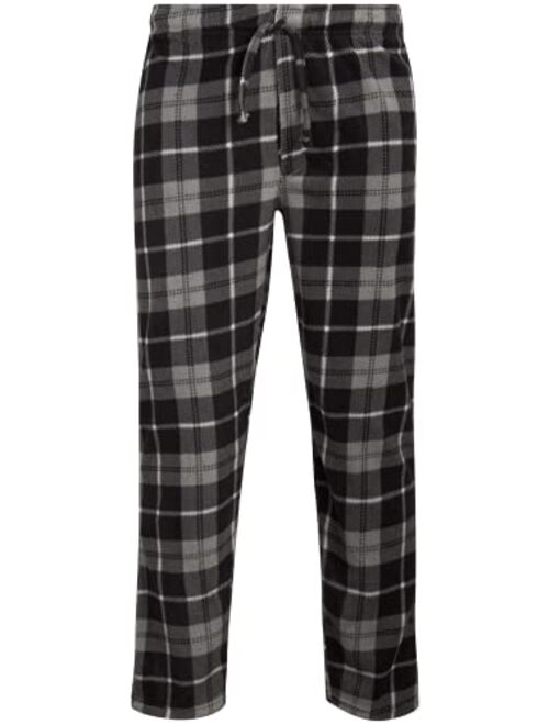 Ten West Apparel Men’s Pajama Bottoms – 3 Pack Flannel Fleece Sleep and Lounge Pants (M-XXL)