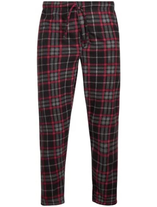 Ten West Apparel Men’s Pajama Bottoms – 3 Pack Flannel Fleece Sleep and Lounge Pants (M-XXL)