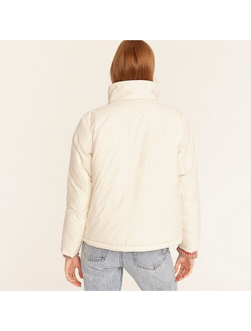 J.Crew Sherpa-lined puffer jacket with Primaloft®