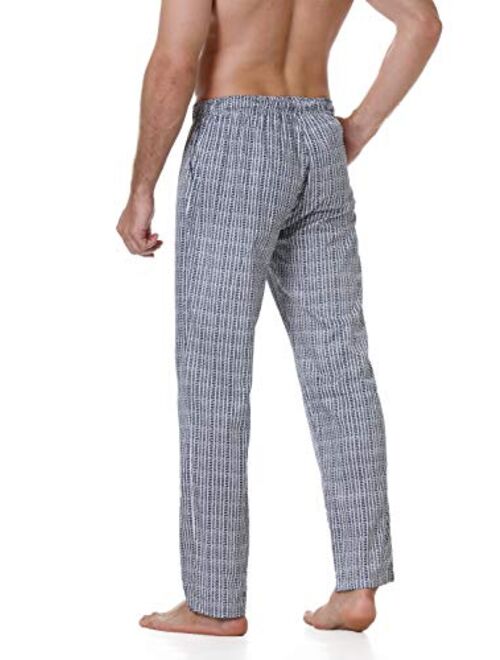 Buy Alex Vando Mens Soft Cotton Printed Pajama Pants Sleepwear Bottom ...