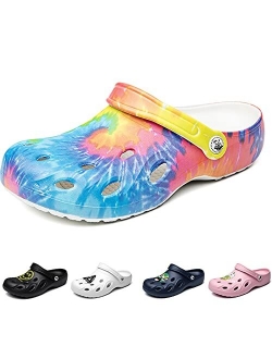 CYian Mens Womens Casual Garden Clogs Shoes Summer Slip on Water Shoes Non Skid Sandals