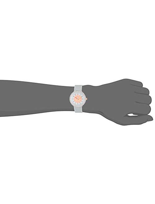 Flik Flak Kids' Futuristic Quartz Silicone Strap, Transparent, 16 Casual Watch (Model: ZFCSP083)